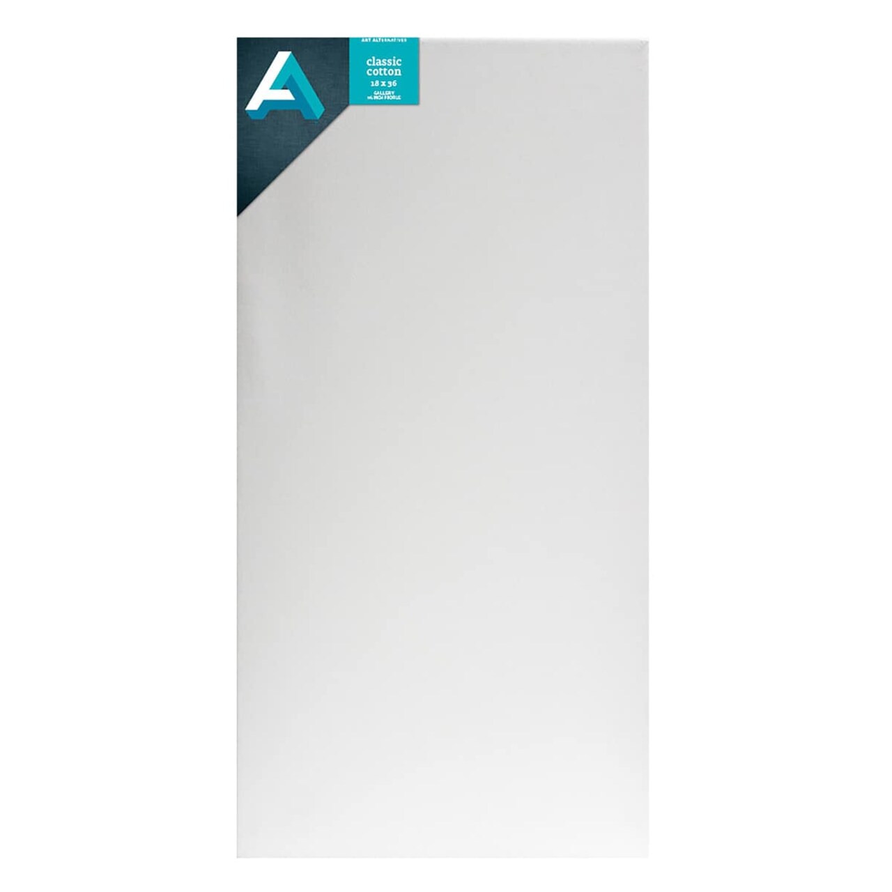 Art Alternatives Classic Cotton Stretched Canvas, Gallery, 1-3/8 in Profile, 18 in x 36 in